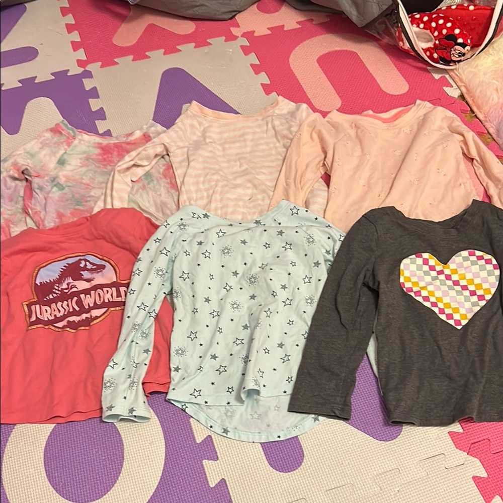 3T girls long sleeve tops
